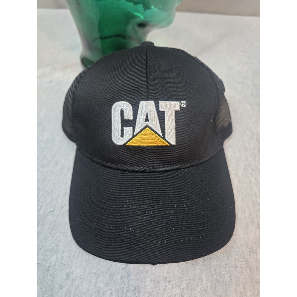 Caterpillar CAT Equipment Black Classic Twill Snapback Mesh Cap/Hat